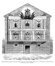 BURGOS.- ORNAMENTACI�N DEL EDIFICIO OCUPADO POR EL GOBIERNO CIVIL DE LA CIUDAD DE BURGOS