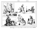 INDE.- CAF� ET VOYAGEURS QUI SE REPOSENT (MANUSCRIT DE LA B. RALE)