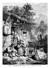 ASTURIAS.- TIPOS Y COSTUMBRES : HORA DE DESCANSO EN UN CORTIJO
