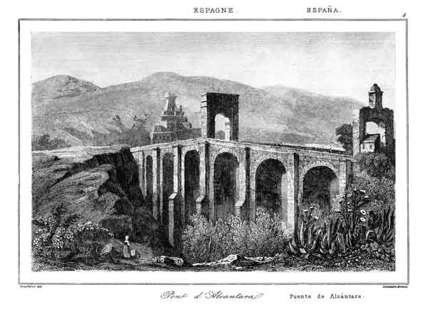 MONUMENTOS.- PUENTE DE ALC�NTARA (PONT D'ALCANTARA)