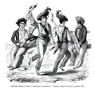 MUSICIENS BASQUES ACCORDANT ET EX�CUTANT LA SOUNZOUNA- DANSEURS BASQUES EN COSTUME DE GRAN GALA