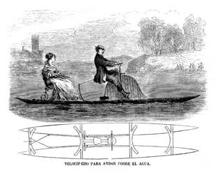 VELOC�PEDO PARA ANDAR SOBRE EL AGUA