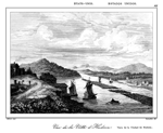 �TATS-UNIS.- VUE DE LA VILLE D'HUDSON