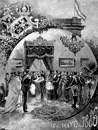 PRESENTACI�N POR EL PRESIDENTE DEL CONSEJO DEL REY D. ALFONSO XIII, RECI�N NACIDO, A LOS PERSONAJES 