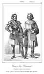 SU�DE.- CANUT ET ERIC CANUTSON (D'APR�S LES SCULPTIRES DE LEURS TOMBEAUX.)