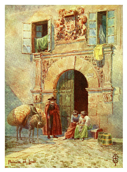 LE�N.- PUERTA DE ANTIGUO PALACIO