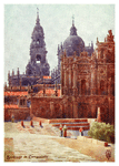 SANTIAGO DE COMPOSTELA.- LA CATEDRAL VISTA DESDE EL NORESTE