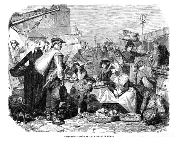 COSTUMBRES ESPA�OLAS.- EL MERCADO DE BILBAO