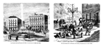 MADRID.- LA FUENTE DE LA PUERTA DEL SOL AL COMENZAR 1872 Y AL COMENZAR 1873