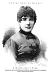 TEATRO REAL DE MADRID.- SE�ORITA LUISA FONS DE CALVERA