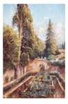 GRANADA.- EL PATIO DE LOS CIPRESES,  EN EL GENERALIFE