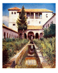 GRANADA.- EL GENERALIFE : PATIO DE LA ACEQUIA