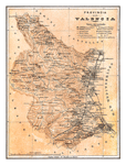 MAPA DE LA PROVINCIA DE VALENCIA