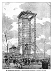 EL ANDAMIAJE DEL MONUMENTO A COL�N (BARCELONA)