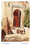 GRANADA.- LA ALHAMBRA.- PUERTA DE LA JUSTICIA