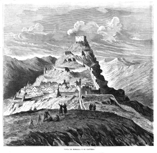 MORELLA.- VISTA DE LA POBLACI�N Y SU CASTILLO