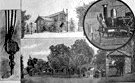 EXPOSICI�N UNIVERSAL DE BARCELONA: INSTALACI�N DEL MARQU�S DE CAMPO.- LA TABACALERA Y KIOSCO DE
