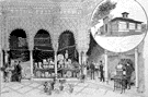EXPOSICI�N UNIVERSAL DE BARCELONA: EL PABELL�N DE LA F�BRICA DE PORCELANA DE PICKMAN.- INTERIOR DEL