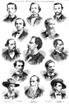 RETRATOS.- ISLA DE CUBA.- PRINCIPALES JEFES DE LA CONCLUIDA INSURRECCI�N