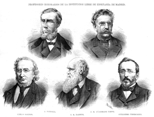 RETRATOS.- PROFESORES HONORARIOS DE LA INSTITUCI�N LIBRE DE ENSE�ANZA