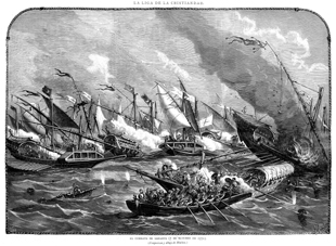 LEPANTO.- EL COMBATE NAVAL : LA LIGA DE LA CRISTIANDAD