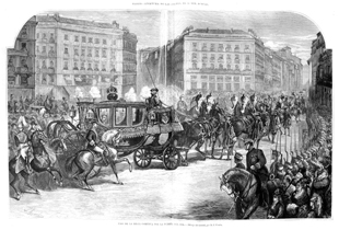 MADRID.- PASO DE LA REGIA COMITIVA POR LA PUERTA DEL SOL