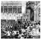 MADRID.- APERTURA DE LAS CORTE DE 1880-81 : S. M. EL REY LEYENDO EL DISCURSO INAUGURAL