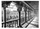 SALAMANCA.- CLAUSTRO DEL CONVENTO DE SANTA MAR�A DE LAS DUE�AS