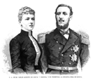 RETRATOS.- S. A. OSCAR CARLOS AUGUSTO DE SUECIA Y NORUEGA Y SU PROMETIDA