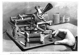 INVENTOS.- APLICACIONES DE LA ELECTRICIDAD : EL FON�GRAFO PERFECCIONADO