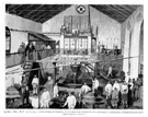 LORA DEL R�O.- NAVE CENTRAL DE M�QUINAS, EN LA F�BRICA DE ACEITES DE OLIVA REFINADOS