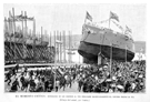 BILBAO.- EL MOMENTO CR�TICO : BOTADURA DEL CRUCERO 