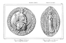 FRANCIA.- SIGLO XIII : SELLOS DE PHILIPPE III LE HARDI Y MARIE DE BRABANT