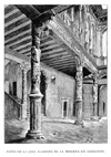 ZARAGOZA.- PATIO DE LA CASA LLAMADA DE LA INFANTA