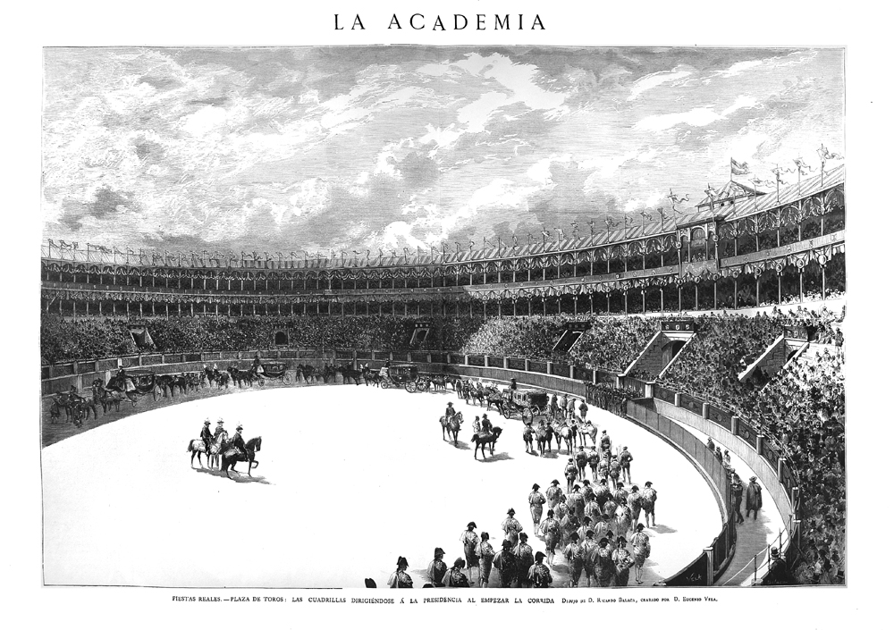 MADRID.- FIESTAS REALES.- PLAZA DE TOROS : LAS CUADRILLAS DIRIGI�NDOSE A LA PRESIDENCIA