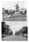 REP�BLICA DE CHILE.- VISTAS DEL PASEO Y DE LA ALAMEDA DE SANTIAGO
