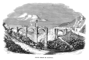 ALC�NTARA.- PUENTE ROMANO (R�O TAJO)
