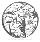 MAPA-MUNDI DEL A�O 1417, SEG�N MANUSCRITO DE LA CATEDRAL DE REIMS