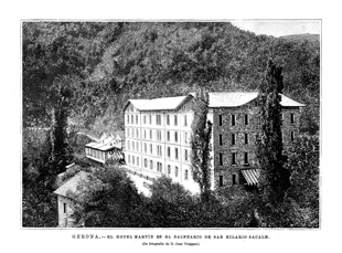 GERONA.- EL HOTEL MART�N EN EL BALNEARIO DE SAN HILARIO SACALM