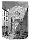 BARCELONA.- MONSERRAT.- PORTADA DE LA IGLESIA MODERNA